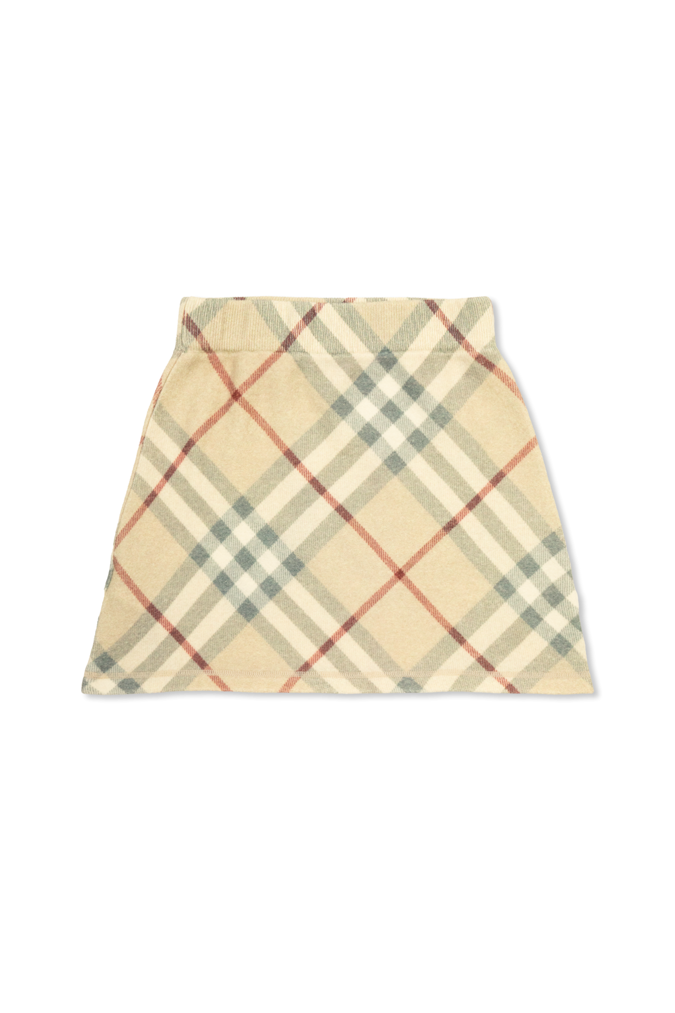 Cream Burberry Kids check pattern skirt Burberry Kids Vitkac Italy